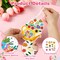 Mother’s Day Card Making Kit – 32 Floral DIY Craft Cards with Stickers, 3D Hanging Ornaments for Classrooms, Office, or Gifts for Mom, Ladies, Grandma